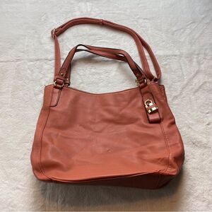 Malibu Sky Orange Faux Leather Purse